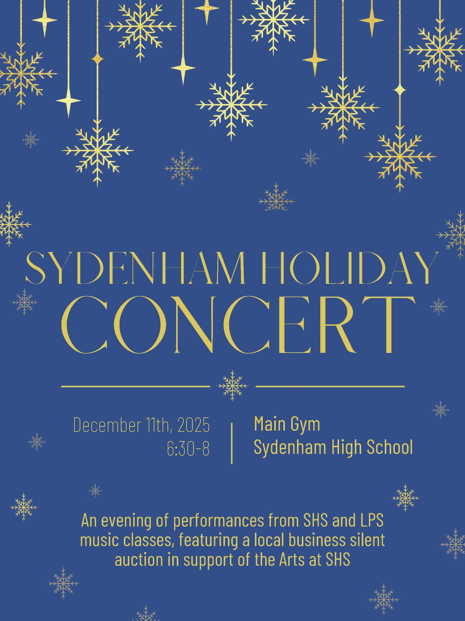 Sydenham Holiday Concert Poster PDF 2025